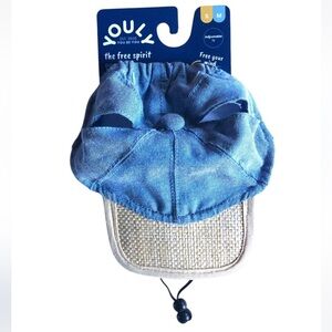 NWT Youly mixed media dog hat cap S/M